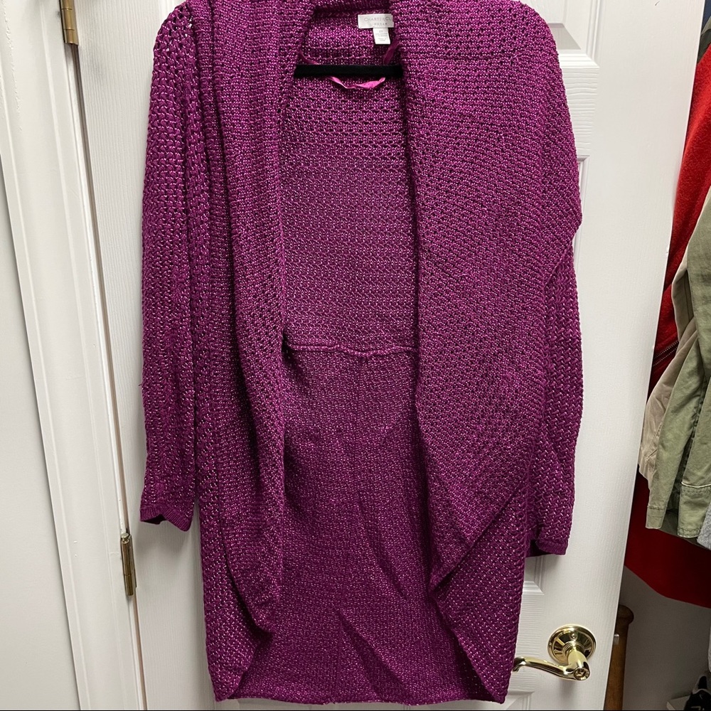 Sweater cardigan wrap